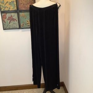 Chico’s size 3 black Travelers Dressy Pant with sequin at bottom.